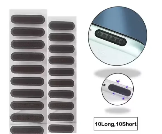 OCEANRAY Speaker Dust Protector for Android & iPhone (10 Long & 10 Short Pcs